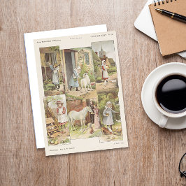 Füttre der Landtiere Postkarte