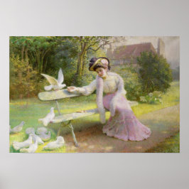 Füttre der Tauben Poster