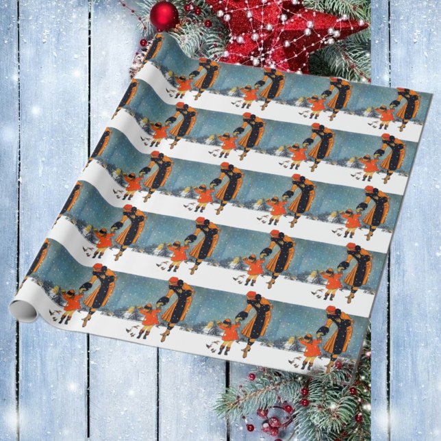 Füttre der Vögel an einem schneesicheren Tag Geschenkpapier (Von Creator hochgeladen)