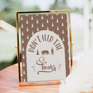 Füttre die Bären One Happy Camper Geburtstag Poster