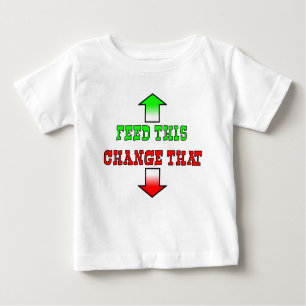 Füttre diesen lustigen Baby T - Shirt Spaß