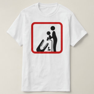 Füttre kein Baby zum Krokodil-Zoozeichen T-Shirt