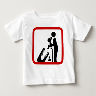 Füttre keine Tochter zum Krokodil-Zoozeichen Baby T-shirt