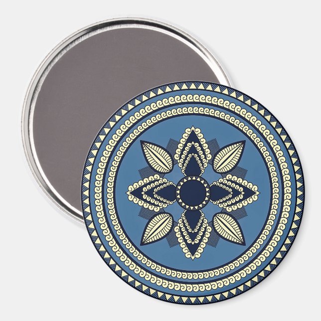 Füttre Me Seymour Mandala Magnet (Vorderseite/Rückseite)