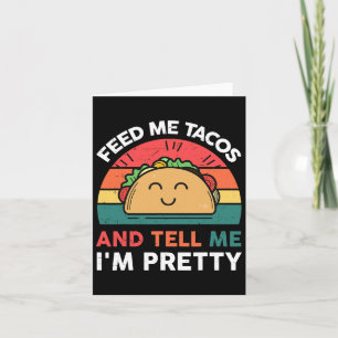 Füttre Me Taco-Shirt Kinder Frauen Mexikanischer D Karte
