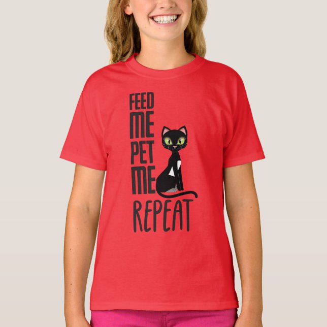 Füttre mir, Pet mir T-Shirt (Vorderseite)