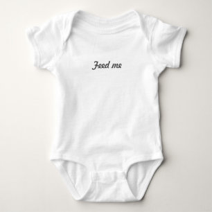 Füttre mir schreiben baby strampler