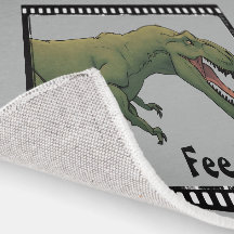 Füttre mir! T-Rex Baby Dino unter dem Hochstuhl Ru