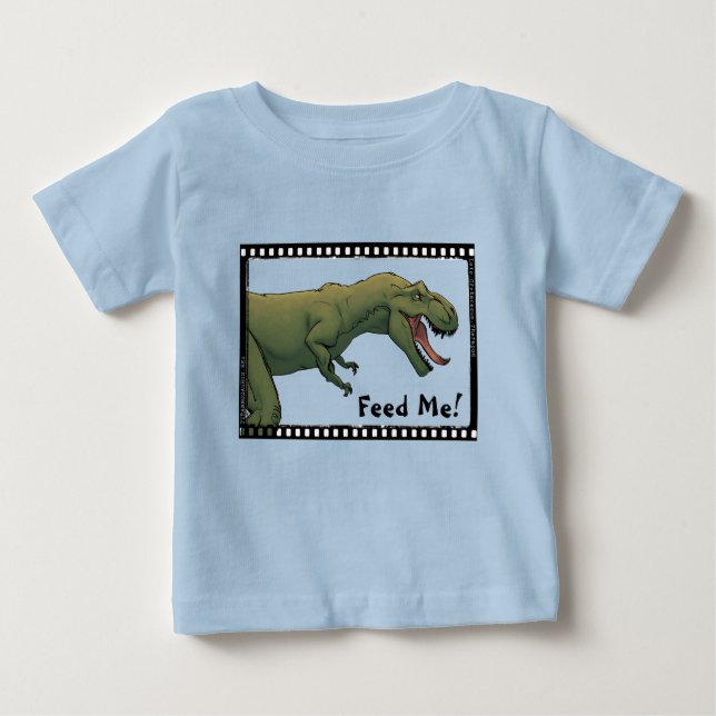 Füttre mir! T-Rex Baby Dinosaur T-shirt (Vorderseite)