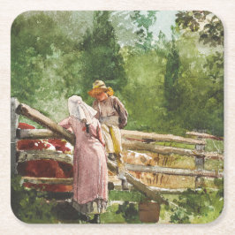 Füttre Rechteckiger Pappuntersetzer