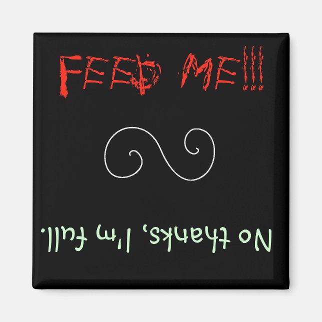 Füttre/Volles Tiermagazin Magnet (Vorne)