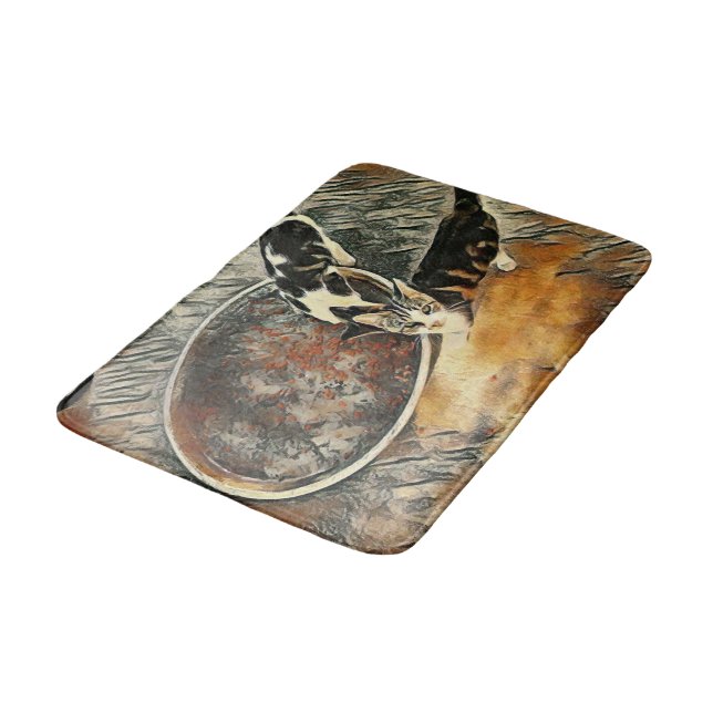 Füttre Zeit! Badematte (Schrägansicht)