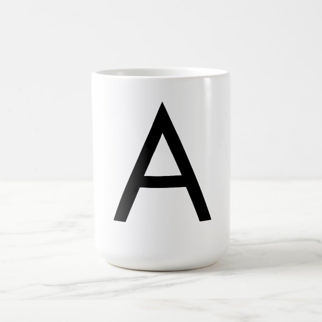 Futura Schriftart-Alphabet Kaffeetasse (Mittel)
