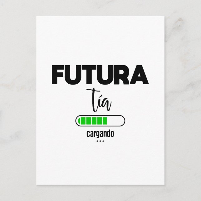 Futura tía cargando postkarte (Vorderseite)