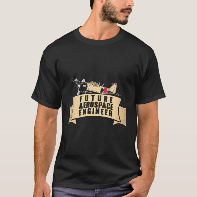 Future Aerospace Engineer Space Engineering Apprec T-Shirt (Vorderseite)
