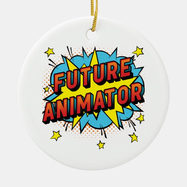 Future Animator Motion Graphics Keramik Ornament (Vorne)