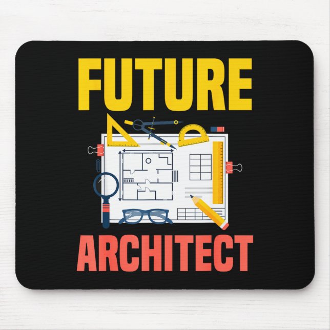 Future Architect Funny Architecture Architect  Mousepad (Vorne)