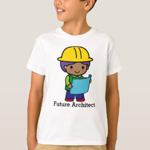 Future Architect Junge in gelbem Harthut T-Shirt