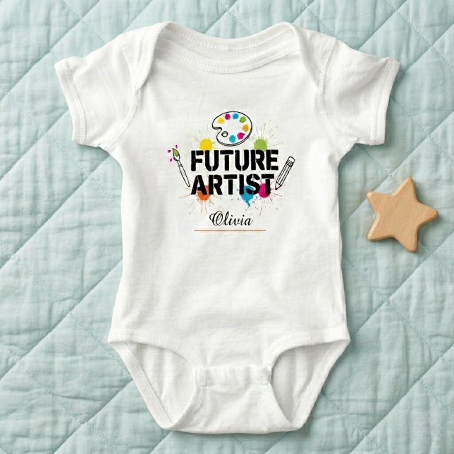 Future Artist  Personalized Baby Bodysuit Strampler (Von Creator hochgeladen)