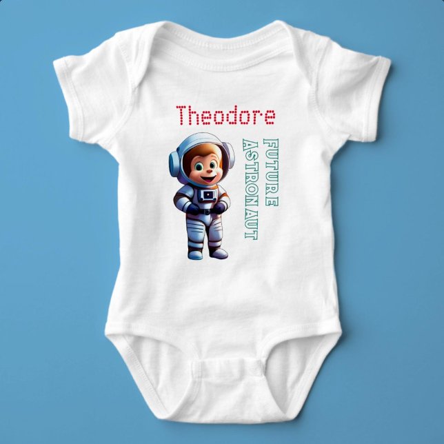 Future Astronaut Individuelle Name Baby Strampler (Future Astronaut)
