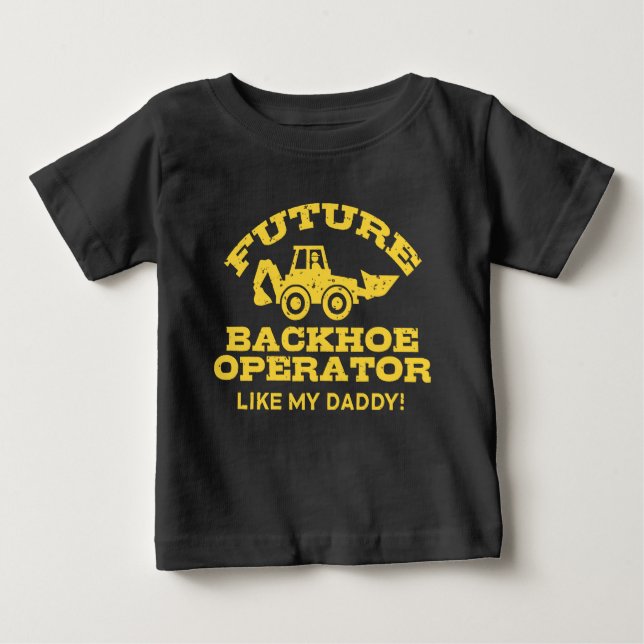 Future Backhop Operator wie mein Daddy Baby T-shirt (Vorderseite)