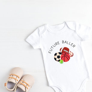 Future Baller Sporty Baby Bodysuit Strampler