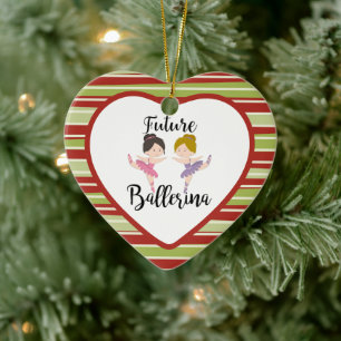 future ballerina keramik ornament