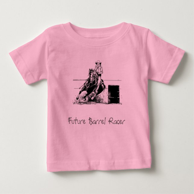 Future Barrel Racer Baby T-shirt (Vorderseite)