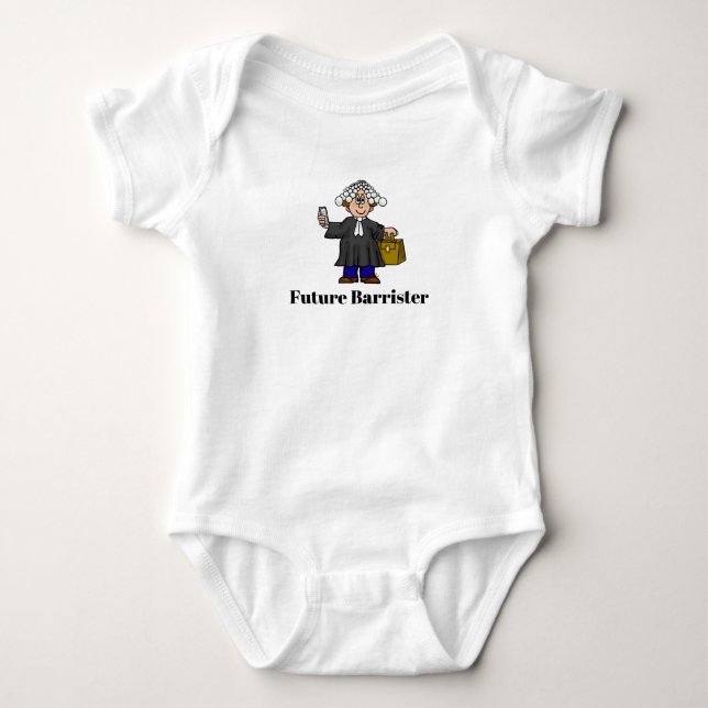 Future Barrister Baby One-Piece Strampler (Vorderseite)