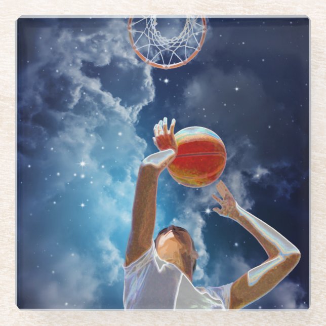 Future Basketball All Star Glasuntersetzer (Vorderseite)