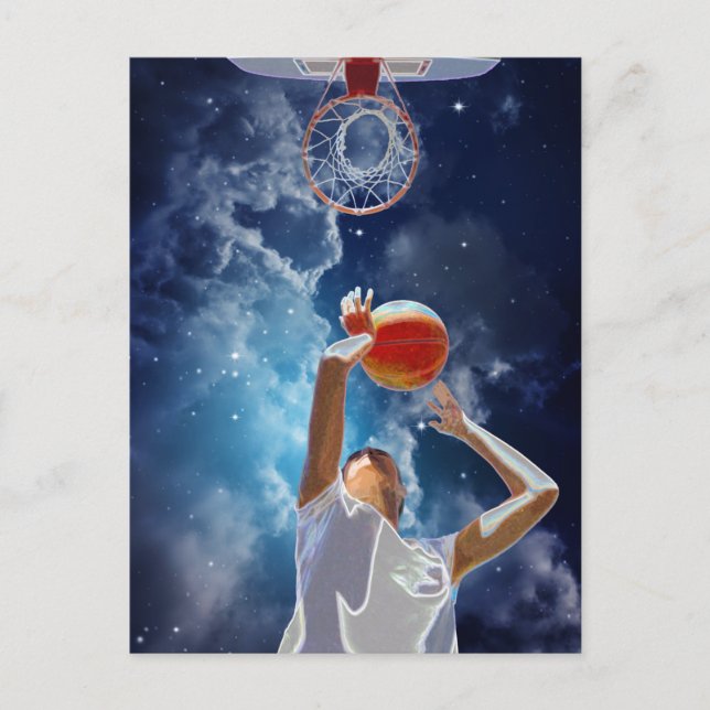 Future Basketball All Star Postkarte (Vorderseite)