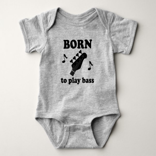 Future Bass Player Gitarre Baby Strampler (Vorderseite)