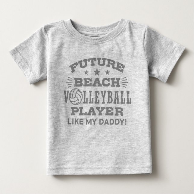 Future Beach Volleyball-Spieler wie mein Vater Baby T-shirt (Vorderseite)