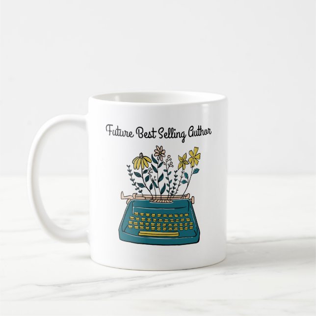 Future Best Selling Author Career Coffee Tasse (Links)