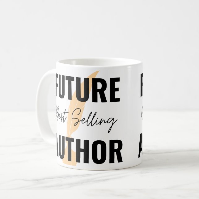 Future Best Selling Author Tasse (Vorderseite Links)