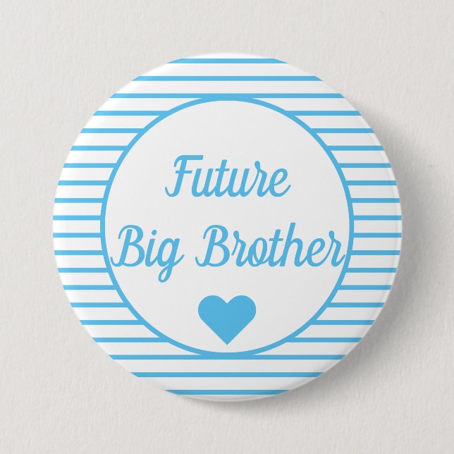 Future Big Brother Baby Showknopf Button (Vorderseite)