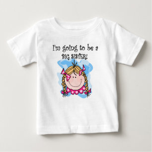 Future Big Sister Blond Hair Baby T-shirt