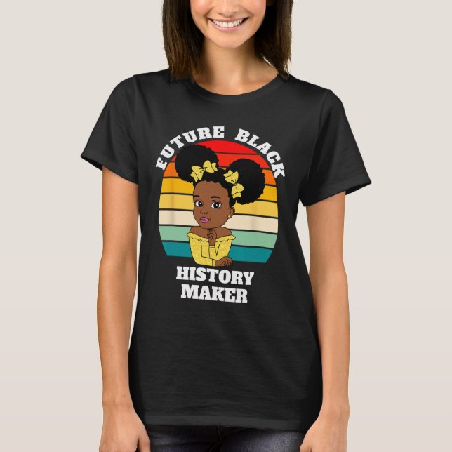 Future Black History Maker Juneteenth Hbcu Afro Gi T-Shirt (Vorderseite)