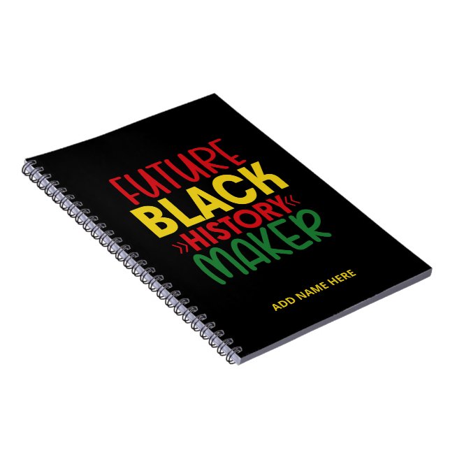 Future Black History Maker Notebook Notizblock (Rechte Seite)