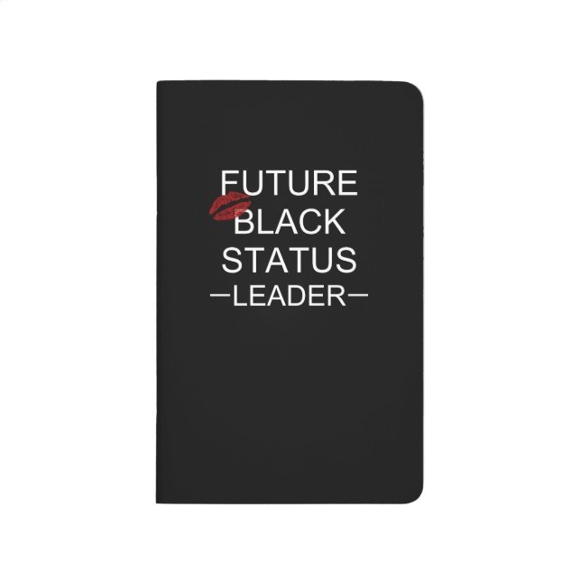 Future Black Status 100 List Journal Taschennotizbuch (Vorderseite)