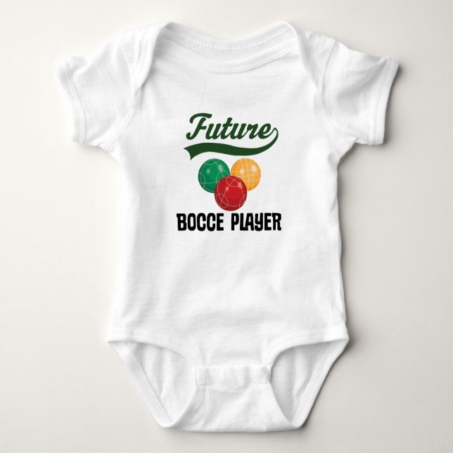 Future Bocce Player Baby Tshirt (Vorderseite)