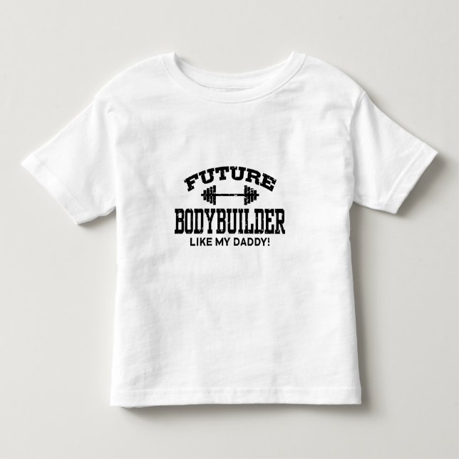 Future Bodybuilder Kleinkind T-shirt (Vorderseite)
