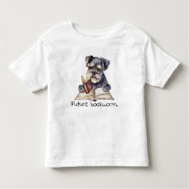 Future Bookworm Dog Reading Baby Kleinkind T-shirt