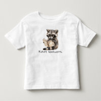 Future Bookworm Raccoon Reading Baby