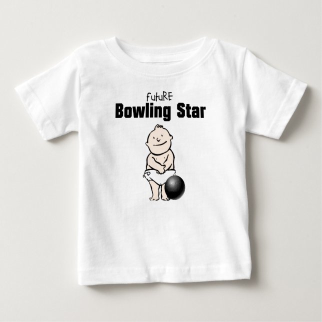 Future Bowling Star Baby Boy T - Shirt (Vorderseite)