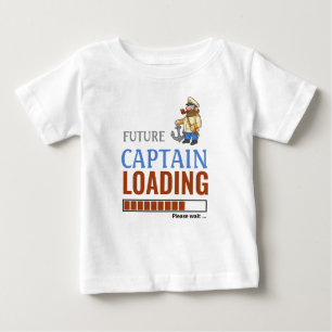 Future Captain Loading Niedlich Funny Personalisie Baby T-shirt