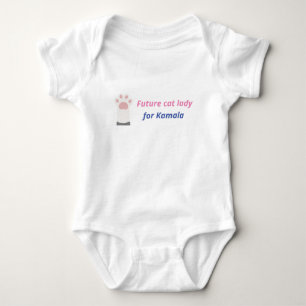 Future cat Ladys unterstützt Kamala Harris Baby Strampler
