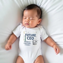 "Future CEO" Niedlich & Funny Baby Bodysuit Strampler
