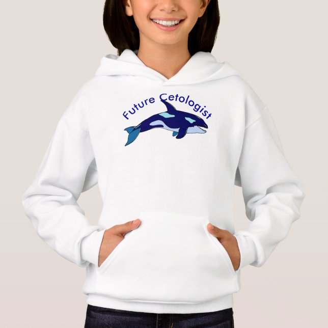 Future Cetologist Killer Whale Hoodie (Vorderseite)