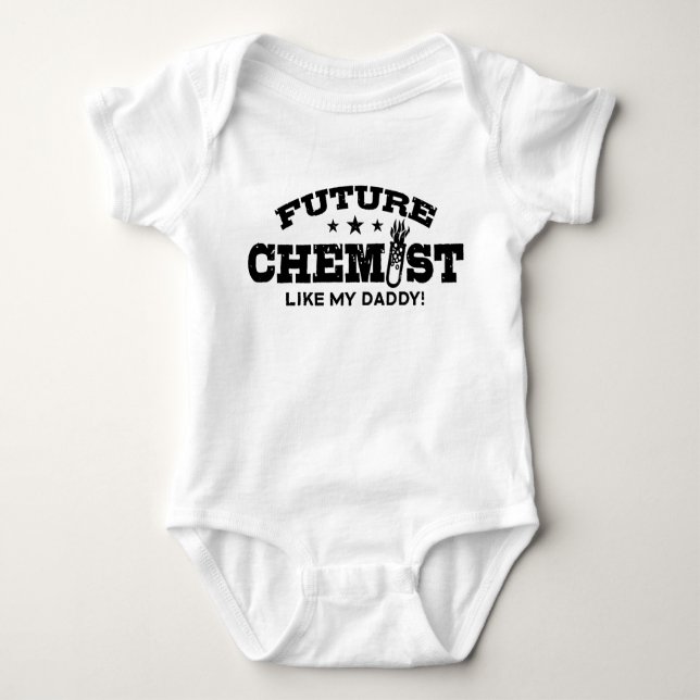Future Chemist wie mein Vater Baby Strampler (Vorderseite)